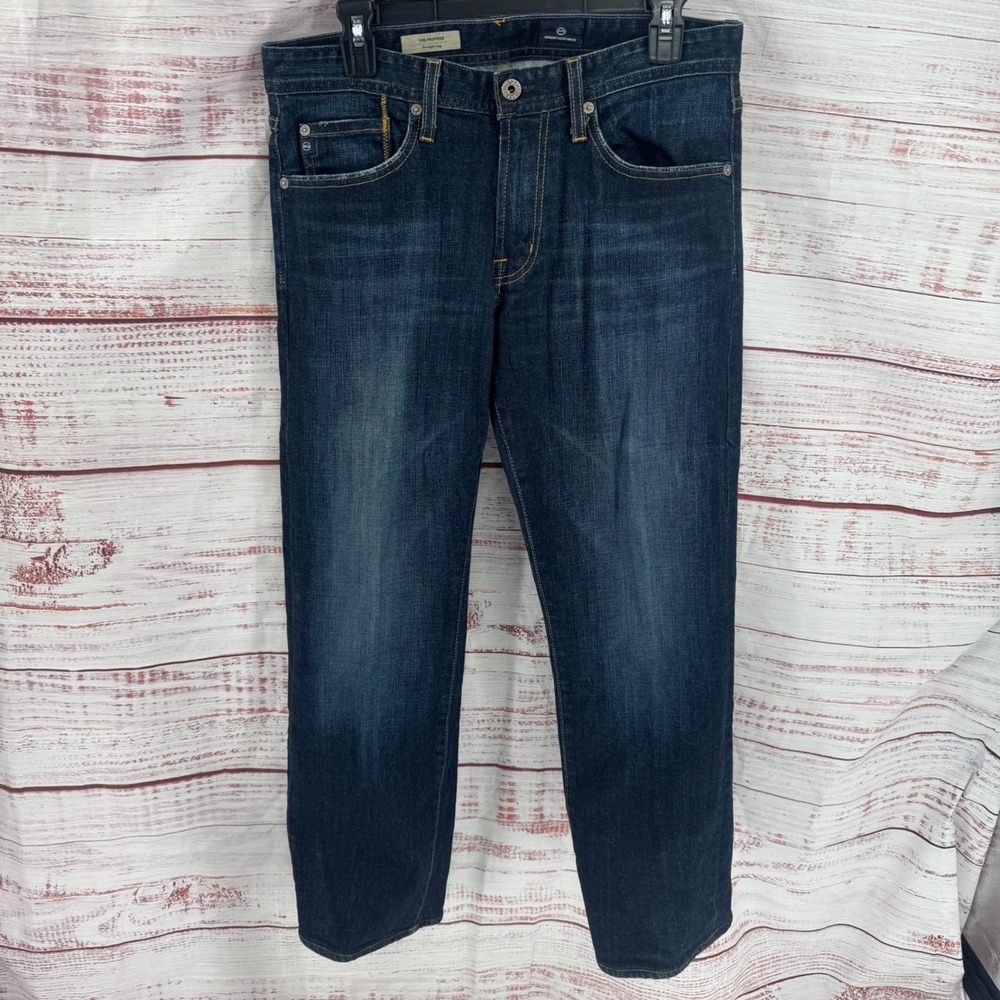 AG Adriano Goldschmied Jeans 31x29 The Protege Straight Leg Dark Wash Denimn
